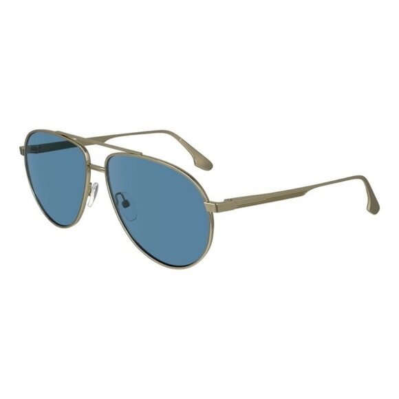 New VICTORIA BECKHAM Gold Aviator VB242S 720 Sunglasses Women - Picture 1 of 4